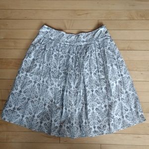 Black and white damask skirt from Ann Taylor LOFT
